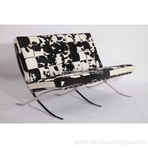 Furniture factory wholesale modern home/office/hotel cowhide Barcelona Chair